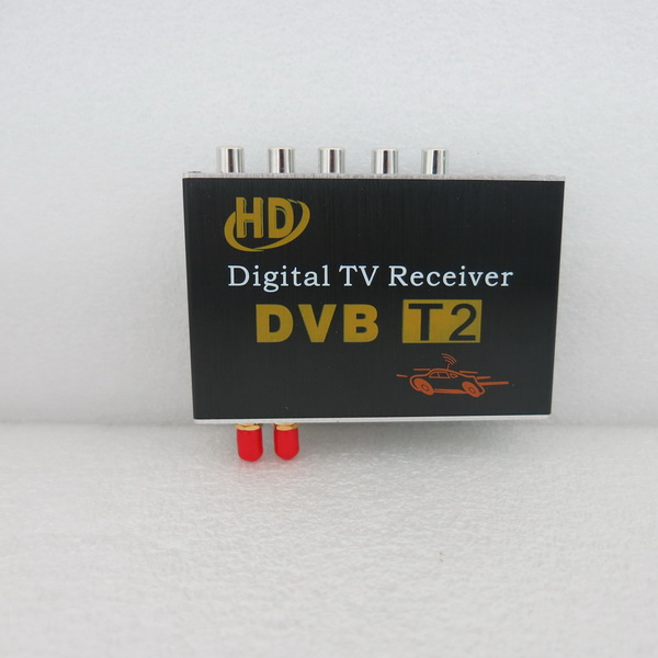 Car Digital TV Receiver with DVB-T2  Double Tuner Antenna