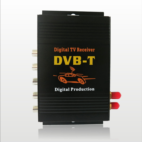 Car DVB-T MPEG-4 Double tuner Digital TV receiver Antenna