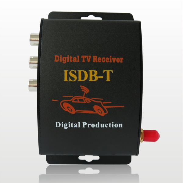 Car Digital TV Tuner Terrestrial Receiver Set Top Box ISDB-T Antenna