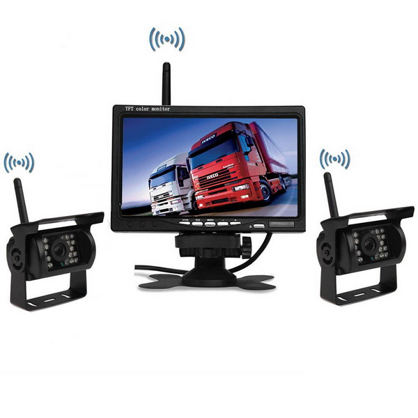 24V Truck Wireless CCTV rear camera system with 7inch monitor