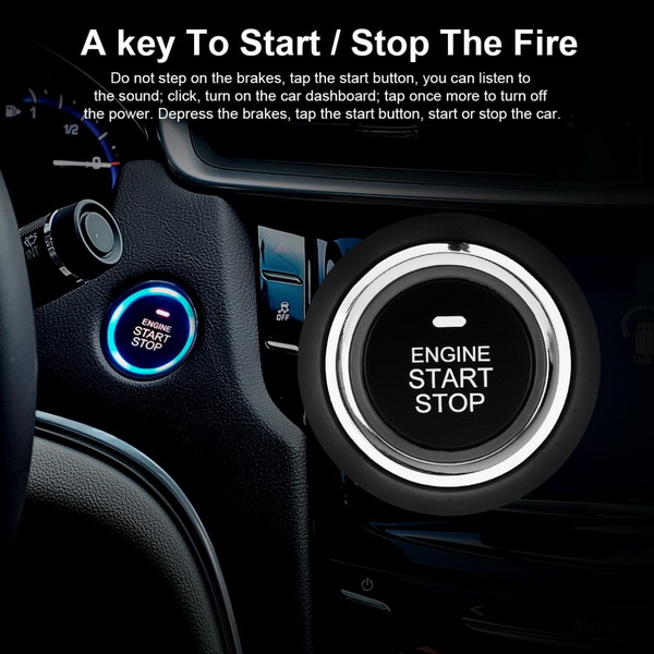 Car Burglar alarm Smart engine starter button start system 