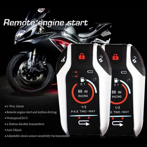 Two Way Motorcycle  Burglar Alarms Remote Engine Starter